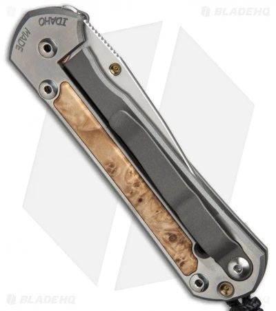 Chris Reeve Small Sebenza 21 Knife W/ Box Elder Burl Inlays (2.94" Polish) 4 Chris Reeve Small Sebenza 21 Knife W/ Box Elder Burl Inlays (2.94" Polish) - Image 2