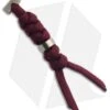 Chris Reeve Knives Large Burgundy Cord Tie Lanyard W/ Silver Bead 2 Chris Reeve Knives Large Burgundy Cord Tie Lanyard W/ Silver Bead -Knives Store chris reeve large cord tie burgandy silver bead