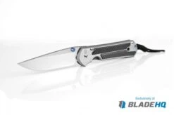 Chris Reeve Large Sebenza 21 Knife W/ CF Inlays (3.6" Polished) Exclusive -Knives Store chris reeve large sebenza 21 black carbon fiber glamour shot 1