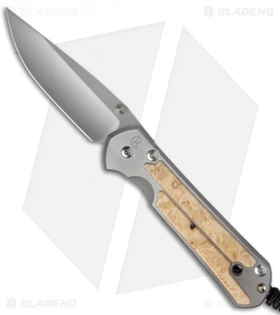 Chris Reeve Large Sebenza 21 Knife Box Elder Burl - Double Thumb Lug 3 Chris Reeve Large Sebenza 21 Knife Box Elder Burl - Double Thumb Lug