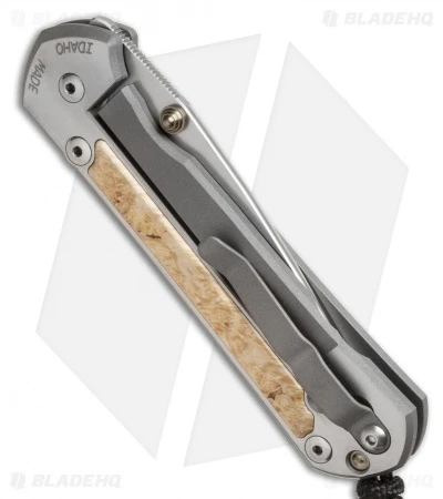 Chris Reeve Large Sebenza 21 Knife Box Elder Burl - Double Thumb Lug 4 Chris Reeve Large Sebenza 21 Knife Box Elder Burl - Double Thumb Lug - Image 2