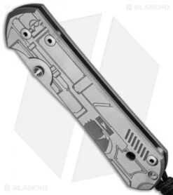 Chris Reeve Large Sebenza 21 Knife CGG Side Arm (3.625" Satin) -Knives Store chris reeve large sebenza 21 cgg side arm bottom cm