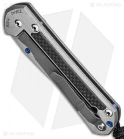 Chris Reeve Left Hand Large Sebenza 21 Knife W/ CF Inlays (3.6" Polish) -Knives Store chris reeve large sebenza 21 with black cf inlay left bottom cm