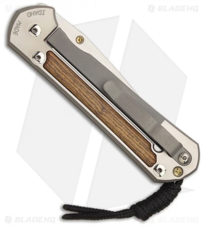 Chris Reeve Large Sebenza 21 Knife W/ Bocote Wood Inlay (3.625" Plain) 4 Chris Reeve Large Sebenza 21 Knife W/ Bocote Wood Inlay (3.625" Plain) - Image 2