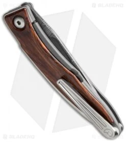 Chris Reeve Mnandi Folding Knife Cocobolo (2.75" Ladder Damascus) -Knives Store chris reeve mnandi cocobolo ladder side cm