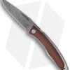 Chris Reeve Mnandi Knife Cocobolo Inlay Folder (2.75" Damascus) -Knives Store chris reeve mnandi with cocobolo inlay stainless damascus raindrop