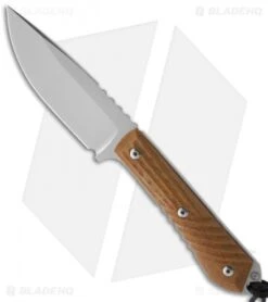 Chris Reeve Nyala Fixed Blade Knife Brown Micarta (3.75" Stonewash)