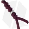 Chris Reeve Knives Small Burgundy Cord Tie Lanyard W/ Silver Bead -Knives Store chris reeve small burgundy cord tie silver pin