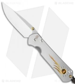 Chris Reeve Small Sebenza 21 Knife Unique Graphic Tiger's Eye (2.94" Plain) 8/13