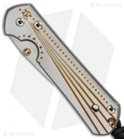 Chris Reeve Small Sebenza 21 Unique Graphic Gold Dots (2.9" Polish) 8/31/16 -Knives Store chris reeve small sebenza 21 gold dots 8 31 BHQ 49073 er spine