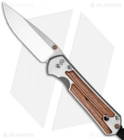 Chris Reeve Small Sebenza 21 Knife W/ Bocote Inlays (2.94" Plain)