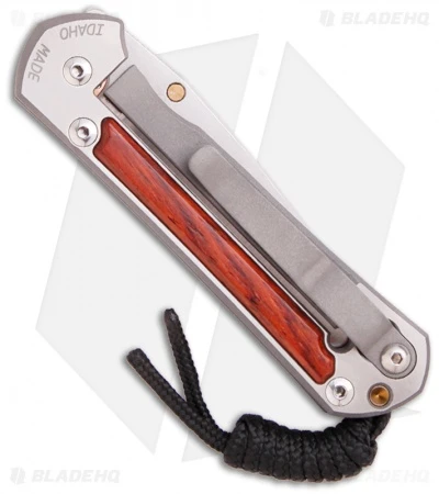 Chris Reeve Small Sebenza 21 Knife W/ Cocobolo Wood Inlays (2.94" Plain) 4 Chris Reeve Small Sebenza 21 Knife W/ Cocobolo Wood Inlays (2.94" Plain) - Image 2