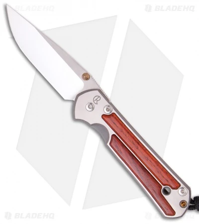 Chris Reeve Small Sebenza 21 Knife W/ Cocobolo Wood Inlays (2.94" Plain) 3 Chris Reeve Small Sebenza 21 Knife W/ Cocobolo Wood Inlays (2.94" Plain)